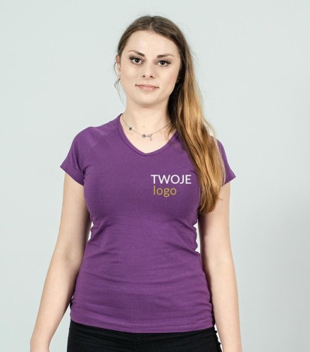 Koszulka Damska V-neck z Własnym Nadrukiem 180g - Dream