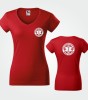 Koszulka V-neck Damska Ratownictwo Medyczne 180g - Fit V-neck