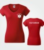 Koszulka V-neck Damska Ratownik 180g - Fit V-neck