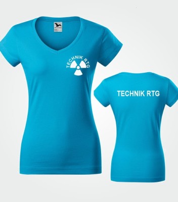 Koszulka V-neck Damska Technik RTG 180g - Fit V-neck