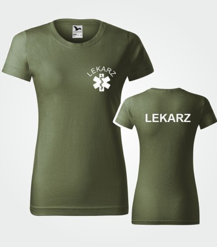 Koszulka Damska Lekarz 160g - Basic
