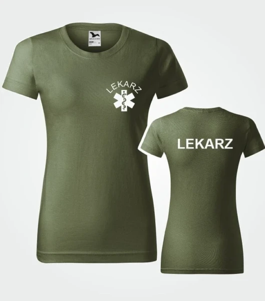 Koszulka Damska Lekarz 160g - Basic