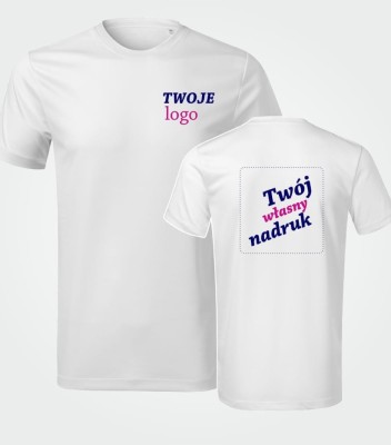 Koszulka Męska T-shirt z Własnym Nadrukiem 140g – Chance