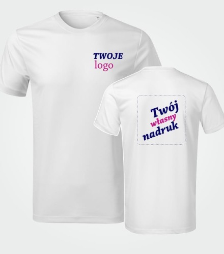 Koszulka Męska T-shirt z Własnym Nadrukiem 140g – Chance