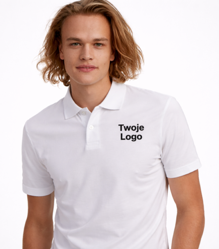 Koszulka Męska Polo z Własnym Nadrukiem 180g – Single J.