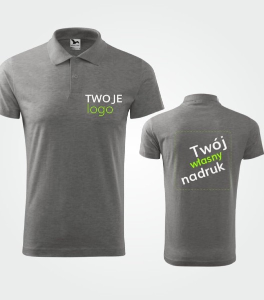 Koszulka Męska Single J z nadrukiem firmowym