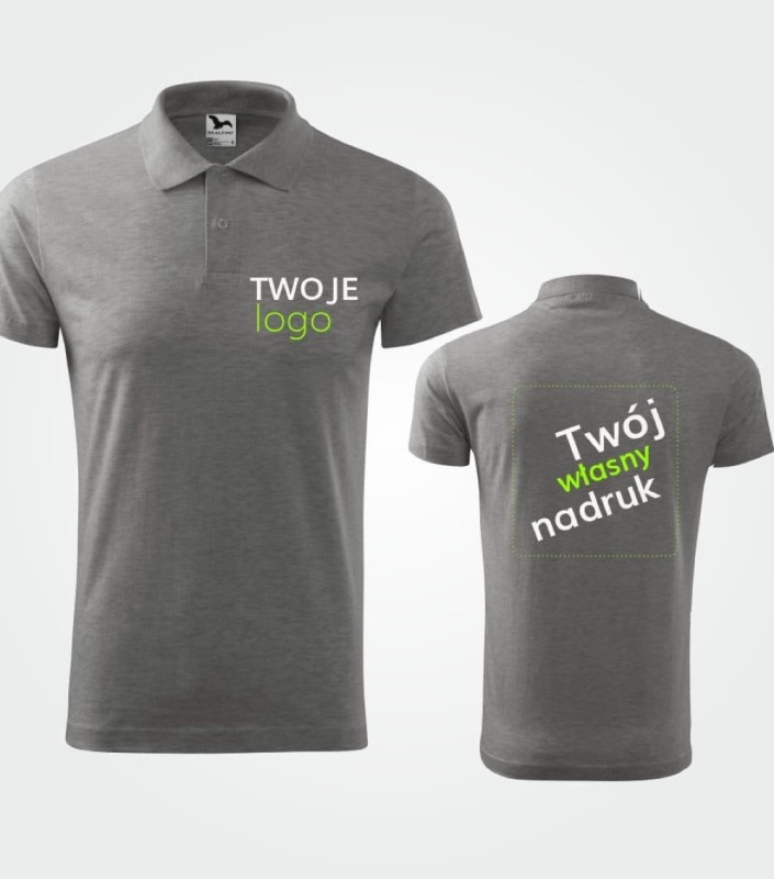 Koszulka Męska Single J z nadrukiem firmowym