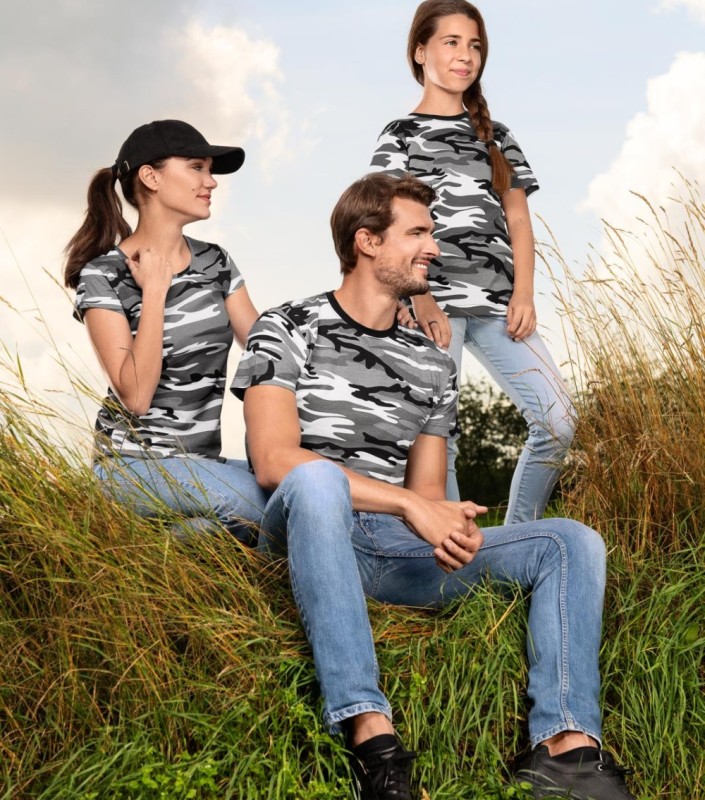Koszulka Męska T-shirt Camouflage Z Własnym Nadrukiem