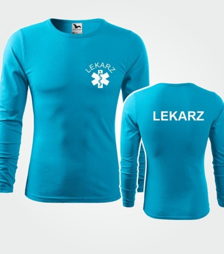 Koszulka Długi Rękaw Męska Lekarz 160g - Fit-T LS