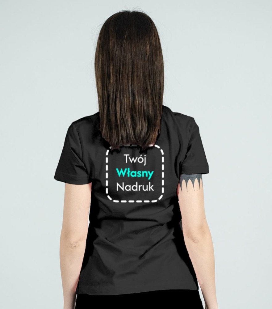 Koszulka Damska T-shirt z Własnym Nadrukiem 160g - Basic
