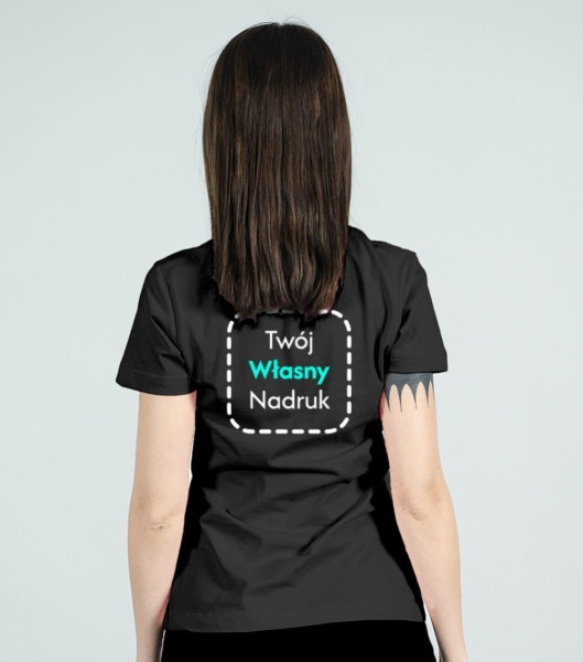 Koszulka Damska T-shirt Basic Z Własnym Nadrukiem