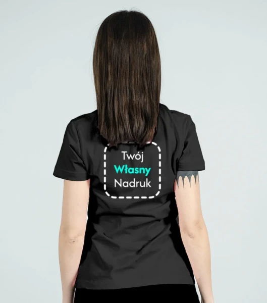 Koszulka Damska T-shirt z Własnym Nadrukiem 160g - Basic
