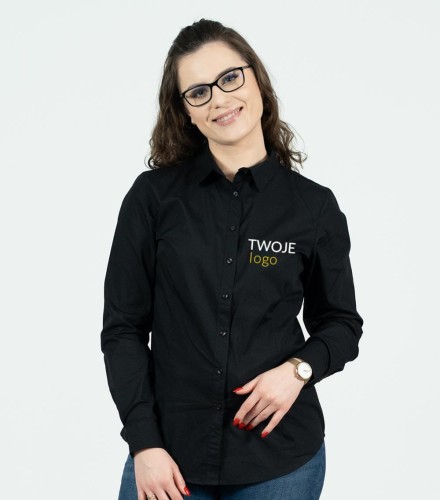 Koszula Damska Długi Rękaw z Własnym Nadrukiem 125g – Style LS