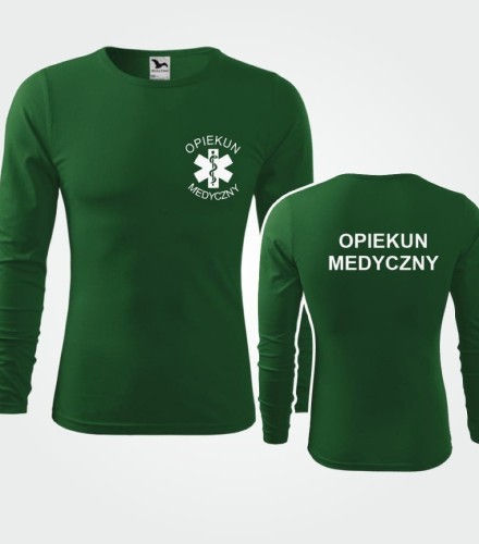 Koszulka Długi Rękaw Męska Opiekun Medyczny 160g - Fit-T LS
