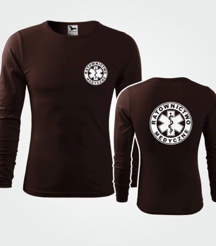 Koszulka Długi Rękaw Męska Ratownictwo Medyczne 160g - Fit-T LS