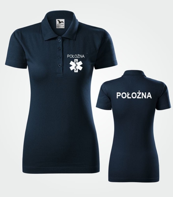 Koszulka Damska Medyczna Polo Położna
