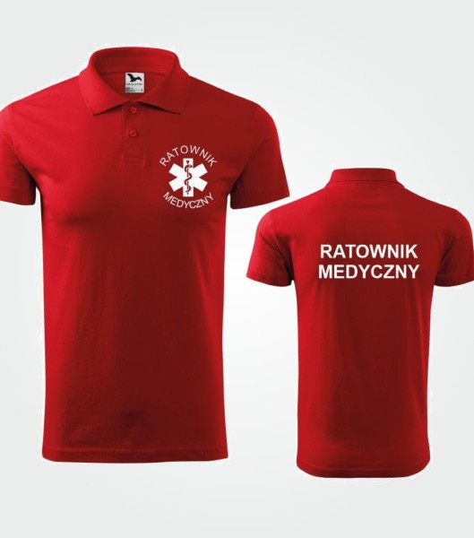 Koszulka Męska Medyczna Polo Ratownik Medyczny