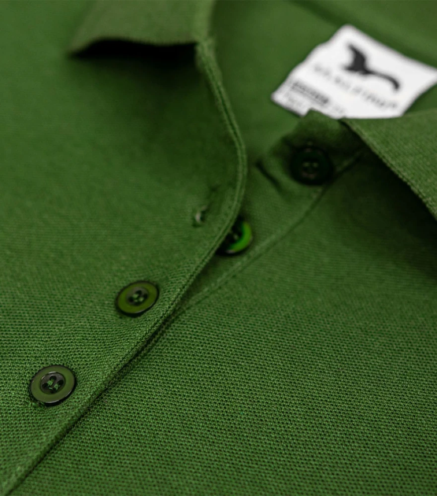 Koszulka Męska Pique Polo LS Z Własnym Nadrukiem