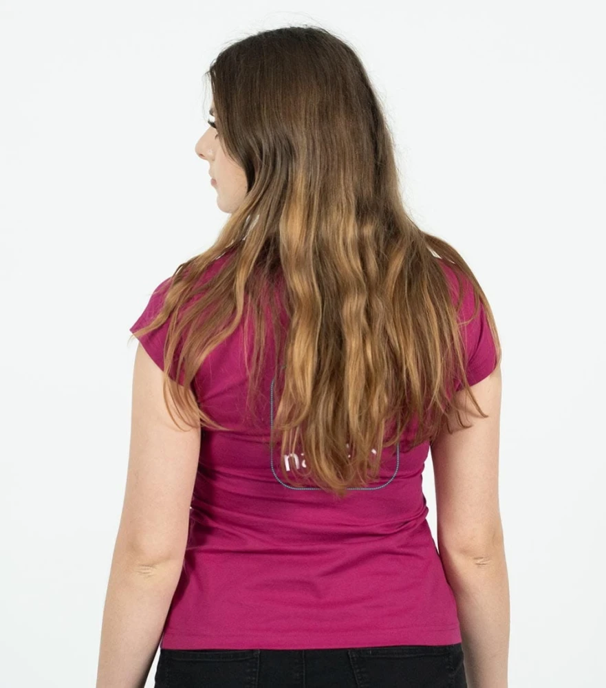 Koszulka Damska z Własnym Nadrukiem 180g - Fit V-neck