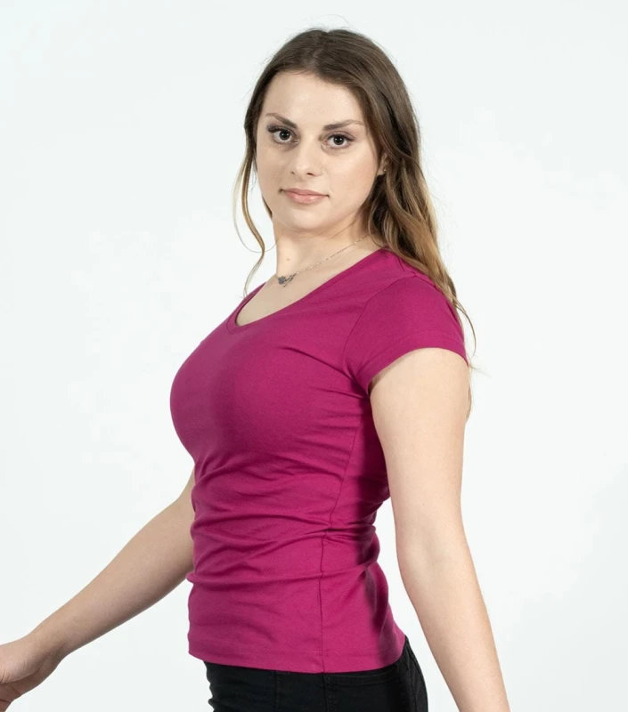 Koszulka Damska V-neck Z Własnym Nadrukiem