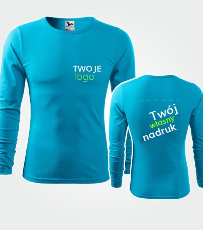 Koszulka Męska Długi Rękaw Z Własnym Nadrukiem