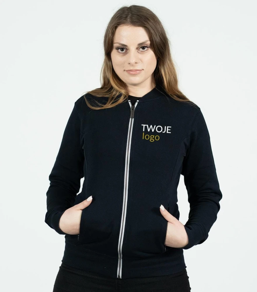 Bluza Damska Bomber Z Własnym Nadrukiem