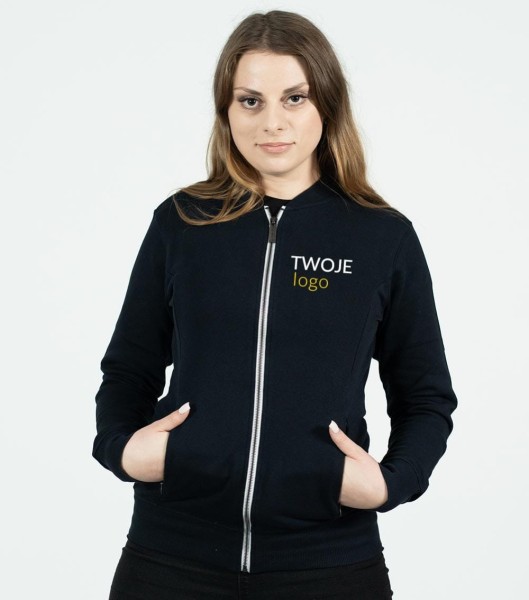 Bluza Damska Bomber Z Własnym Nadrukiem