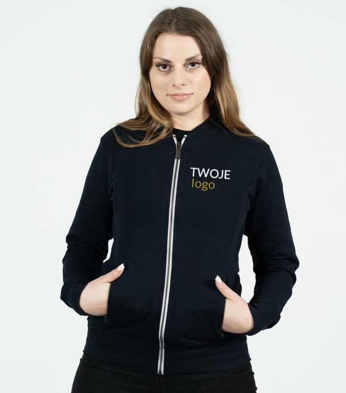 Bluza Damska Bomber Z Własnym Nadrukiem