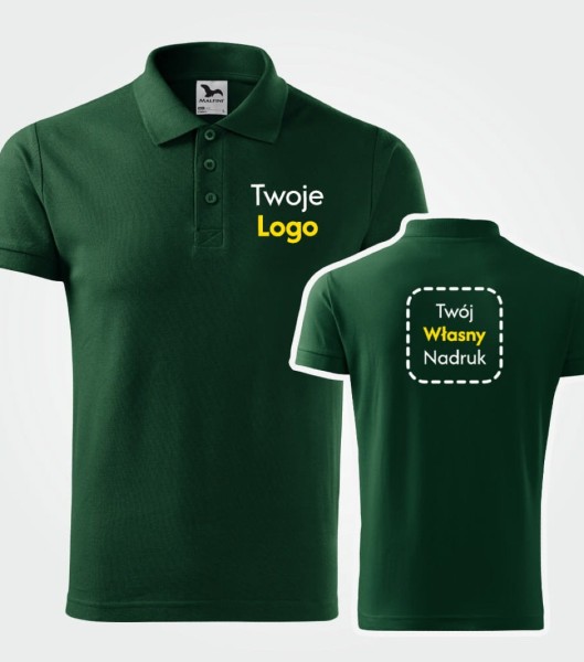 Koszulka Męska Polo Cotton Z Własnym Nadrukiem