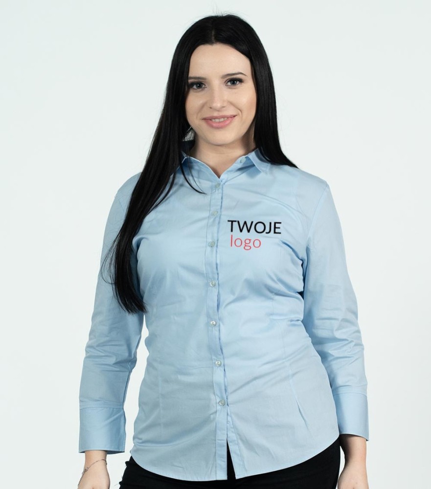 Koszula Damska Rękaw 3/4 Style z Własnym Nadrukiem