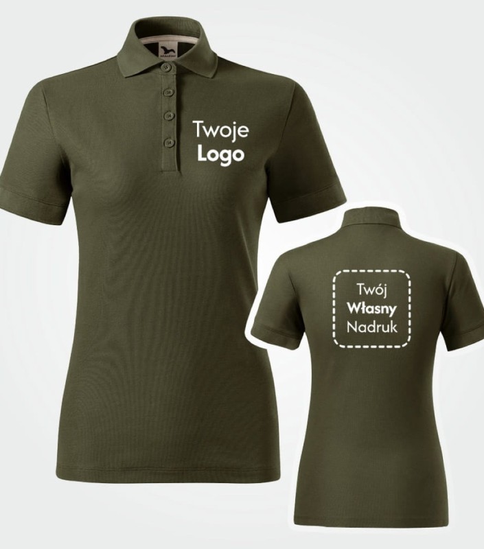 Koszulka Damska Polo Prime Z Własnym Nadrukiem
