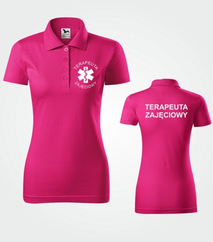 Koszulka Polo Damska Terapeuta Zajęciowy 180g - Single J.