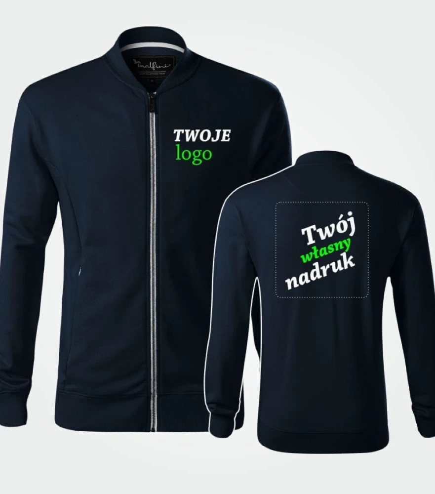 Bluza Męska Bomber Z Własnym Nadrukiem