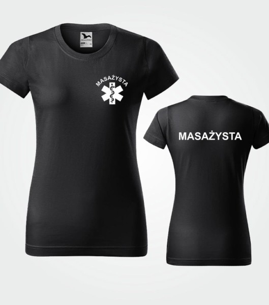 Koszulka Damska Medyczna Masażysta