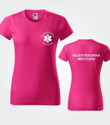 Koszulka Damska Rejestratorka Medyczna 160g - Basic