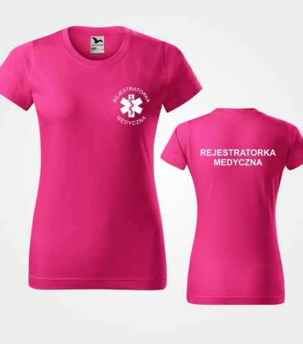 Koszulka Damska Rejestratorka Medyczna 160g - Basic