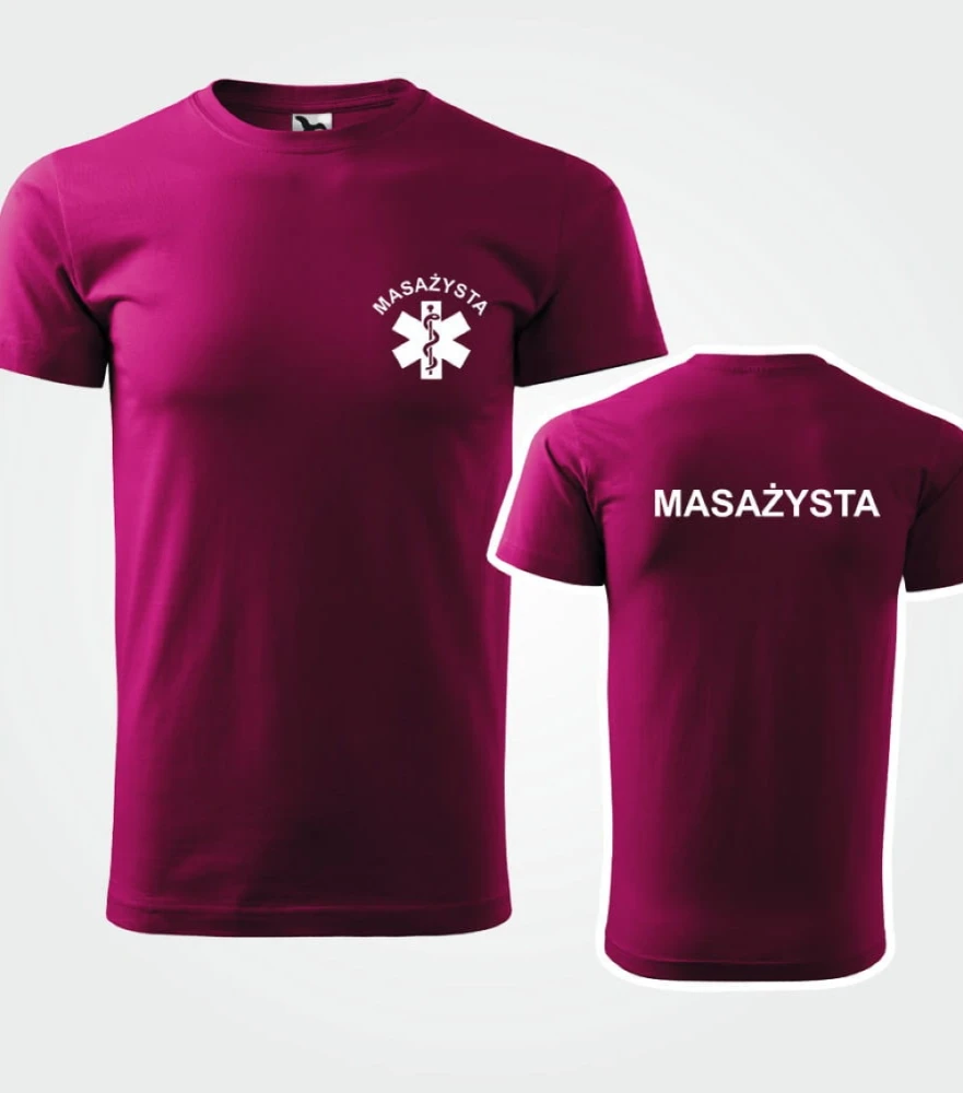 Koszulka Męska Medyczna Masażysta