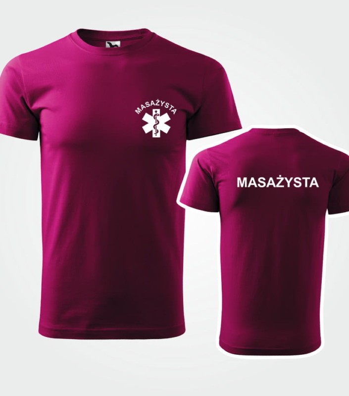 Koszulka Męska Medyczna Masażysta