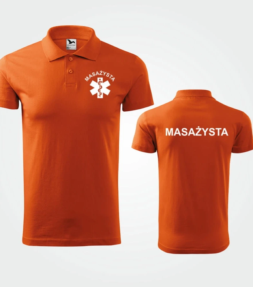 Koszulka Męska Medyczna Polo Masażysta