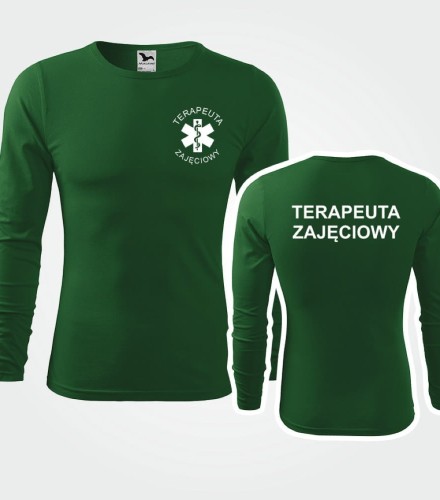 Koszulka Długi Rękaw Męska Terapeuta Zajęciowy 160g - Fit-T LS