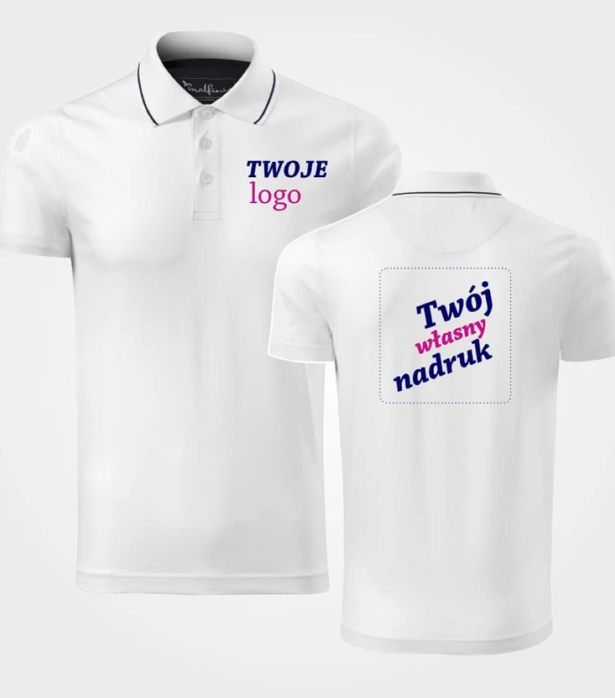 Koszulka Męska Polo Grand Z Własnym Nadrukiem