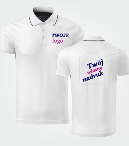 Koszulka Męska Polo z Własnym Nadrukiem 160g – Grand