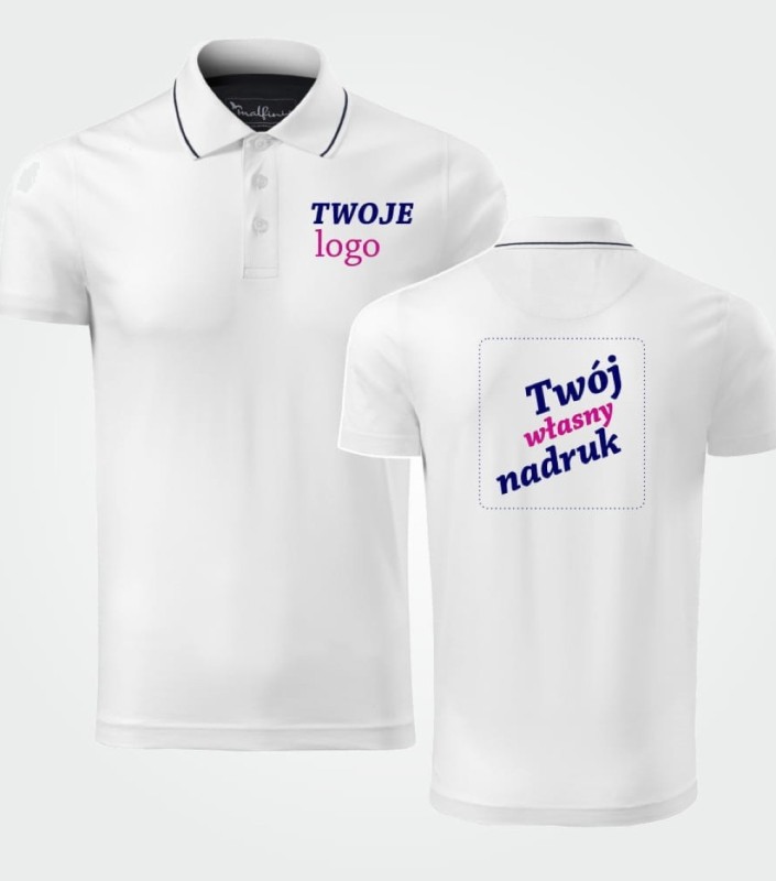 Koszulka Męska Polo Grand Z Własnym Nadrukiem