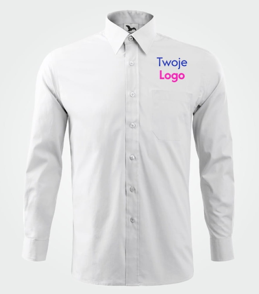 Koszula Męska Długi Rękaw Style LS Z Własnym Nadrukiem