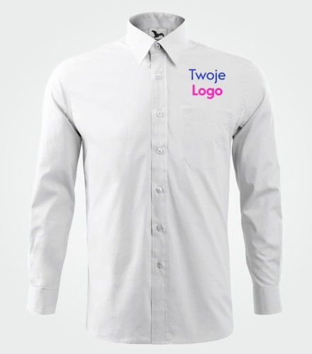 Koszula Męska Długi Rękaw z Własnym Nadrukiem 120g – Style LS