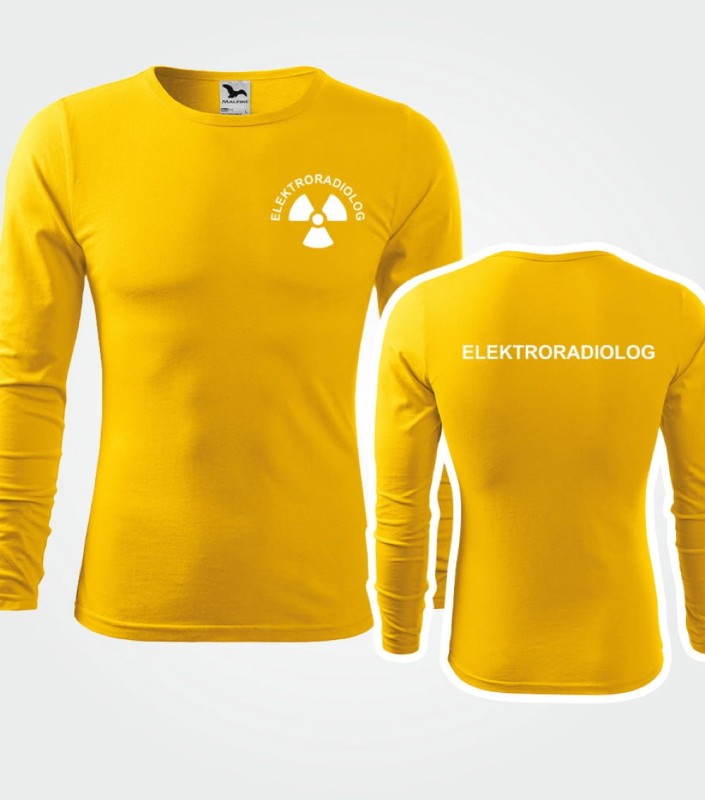 Koszulka Męska Elektroradiolog Długi Rękaw