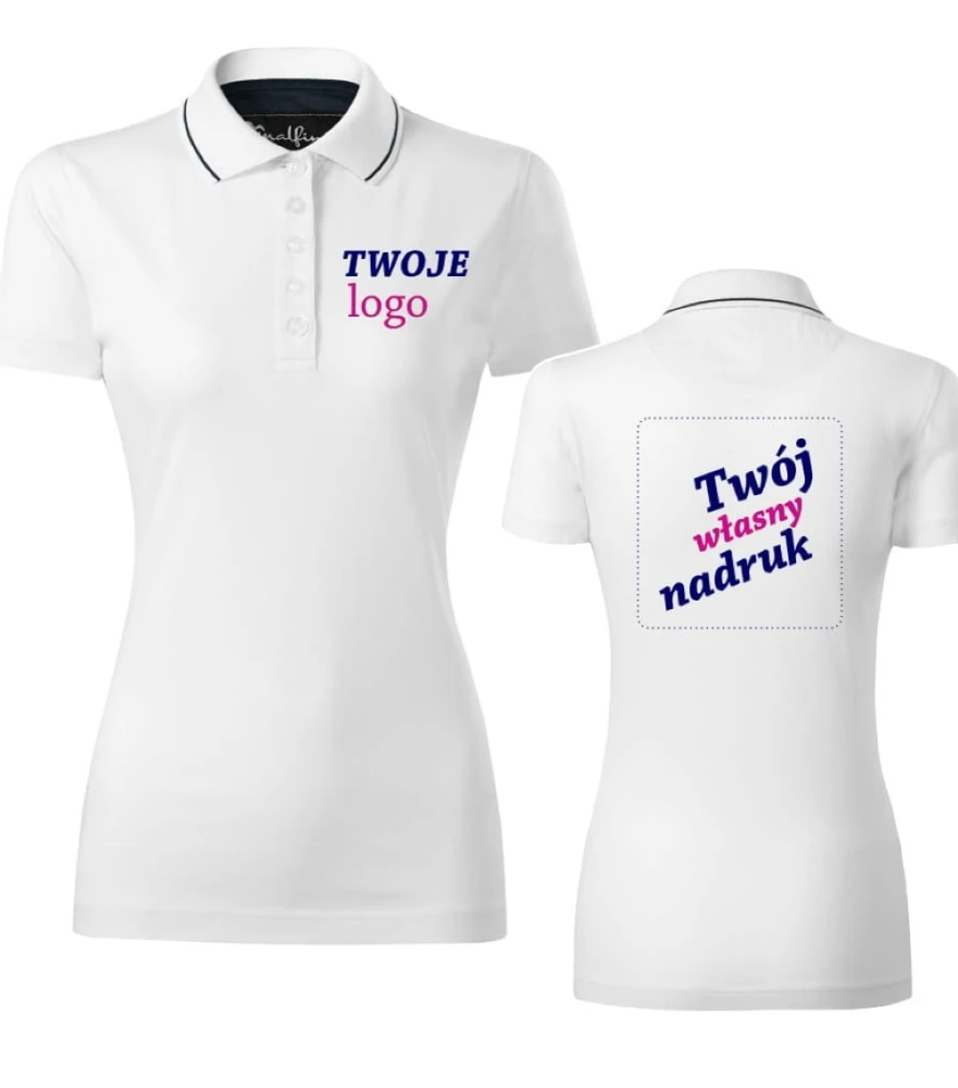 Koszulka Damska Polo Grand Z Twoim Nadrukiem
