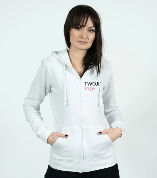 Bluza Damska Trendy Zipper Z Własnym Nadrukiem