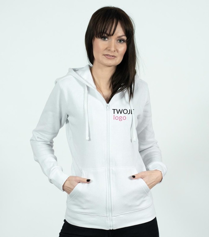 Bluza Damska Trendy Zipper Z Własnym Nadrukiem