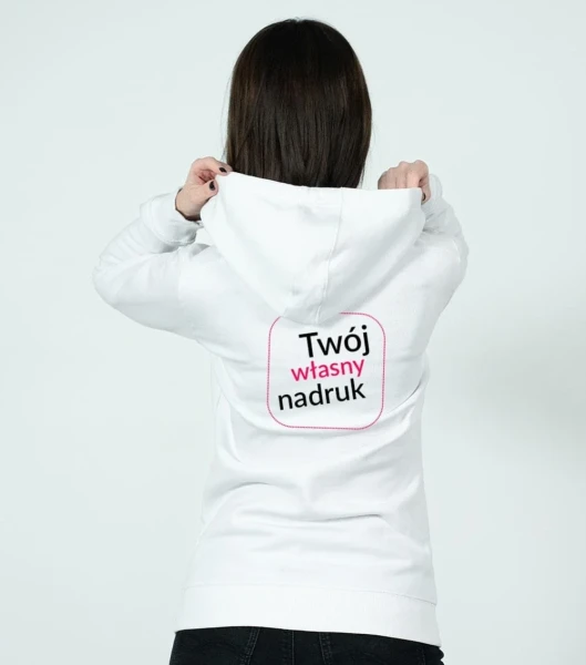 Bluza Damska Trendy Zipper Z Własnym Nadrukiem